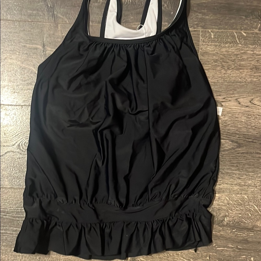 Women's Black Swim Top
